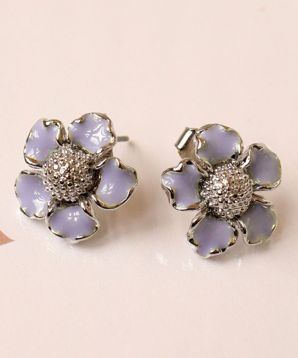 Tiaclasse カラーフラワーピアス 