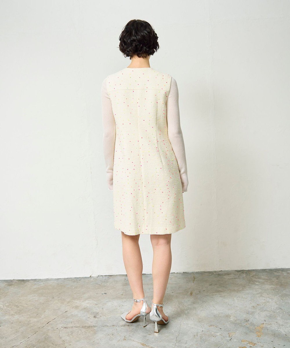 GRACE CONTINENTAL ネオンドットジャガードワンピース 