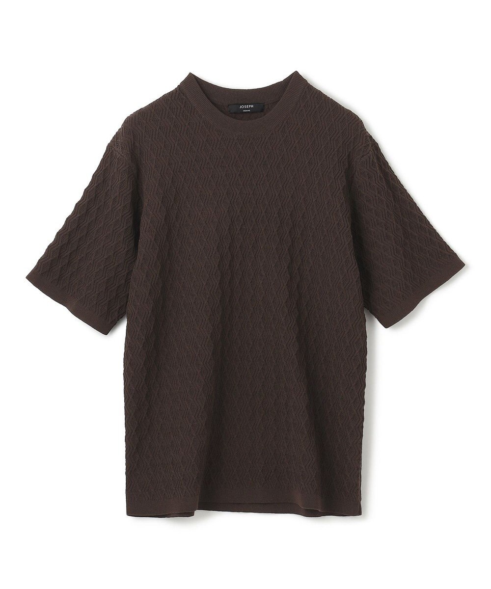 JOSEPH HOMME 【洗える】ドライコットンリンクス　半袖クルーネックニット 