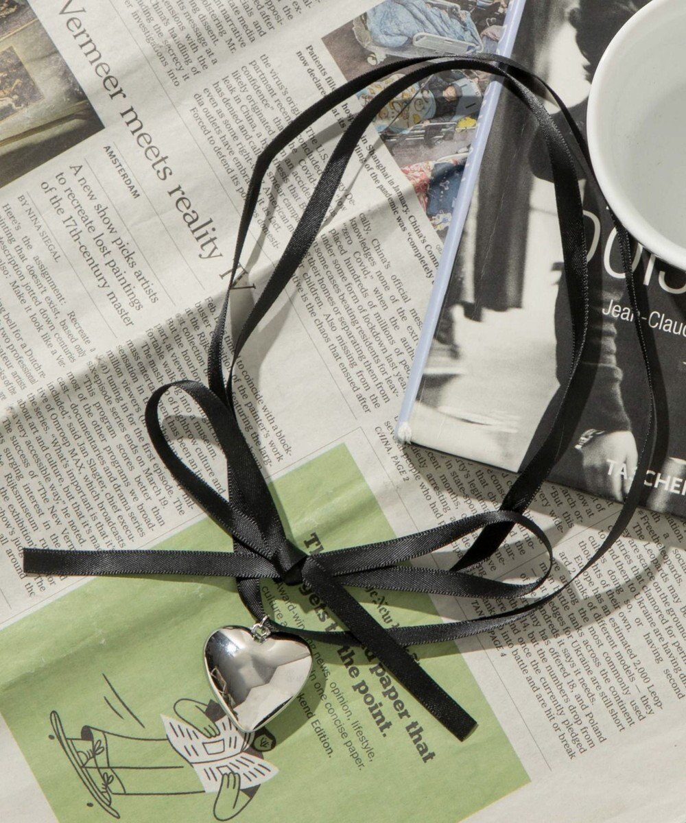 WEGO LBIGハートリボンネックレス 