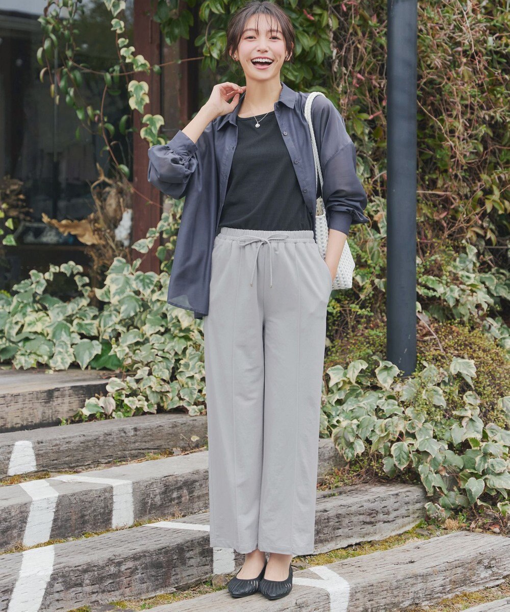Tiaclasse 【おのののかさん着用】冷凛(ひやりん)カノコカットソーピンタックパンツ 