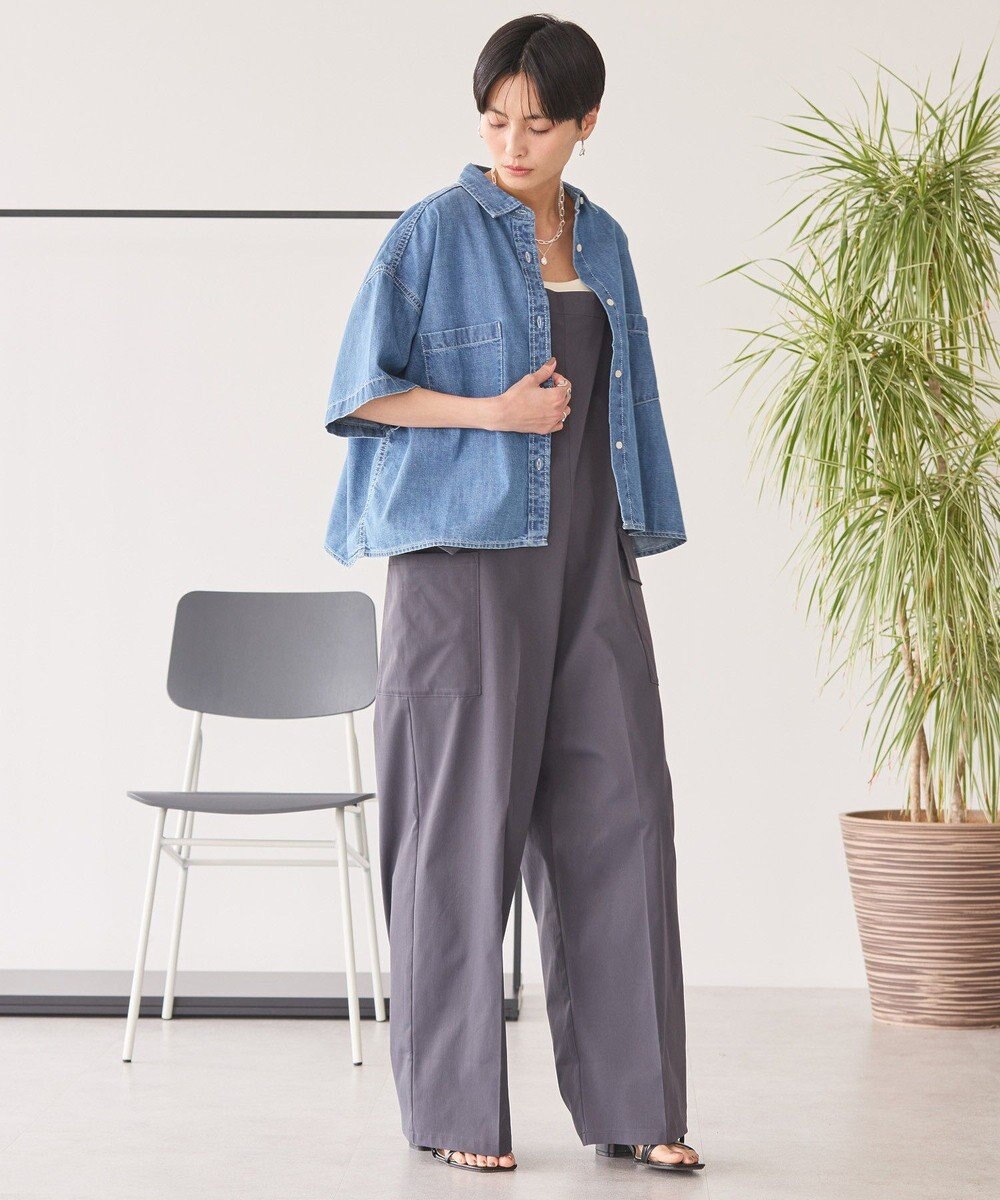 AMERICAN HOLIC Ｗポケットデニムショートシャツ 