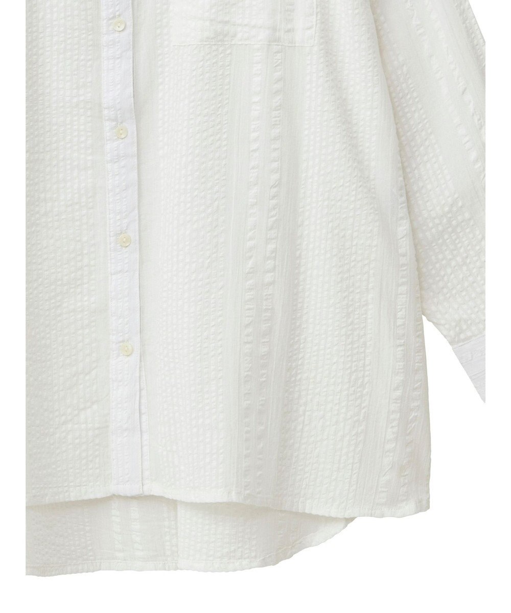 Green Parks インド綿 シアサッカーシャツ 