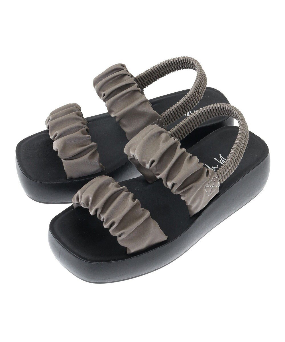 Green Parks ・ｒｉｃｈｂｌｕｅ　ギャザーアツゾコサンダル 