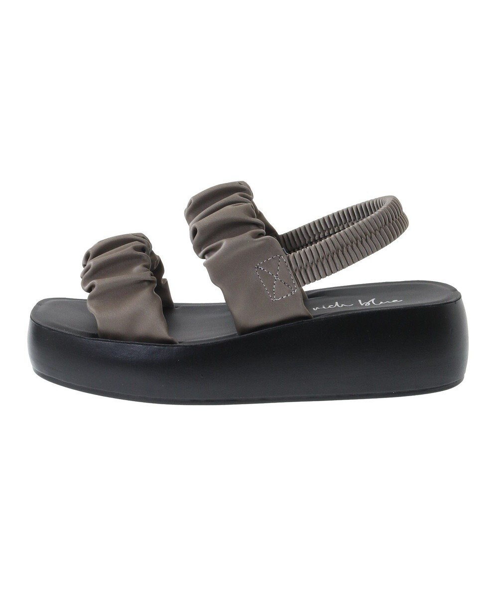 Green Parks ・ｒｉｃｈｂｌｕｅ　ギャザーアツゾコサンダル 