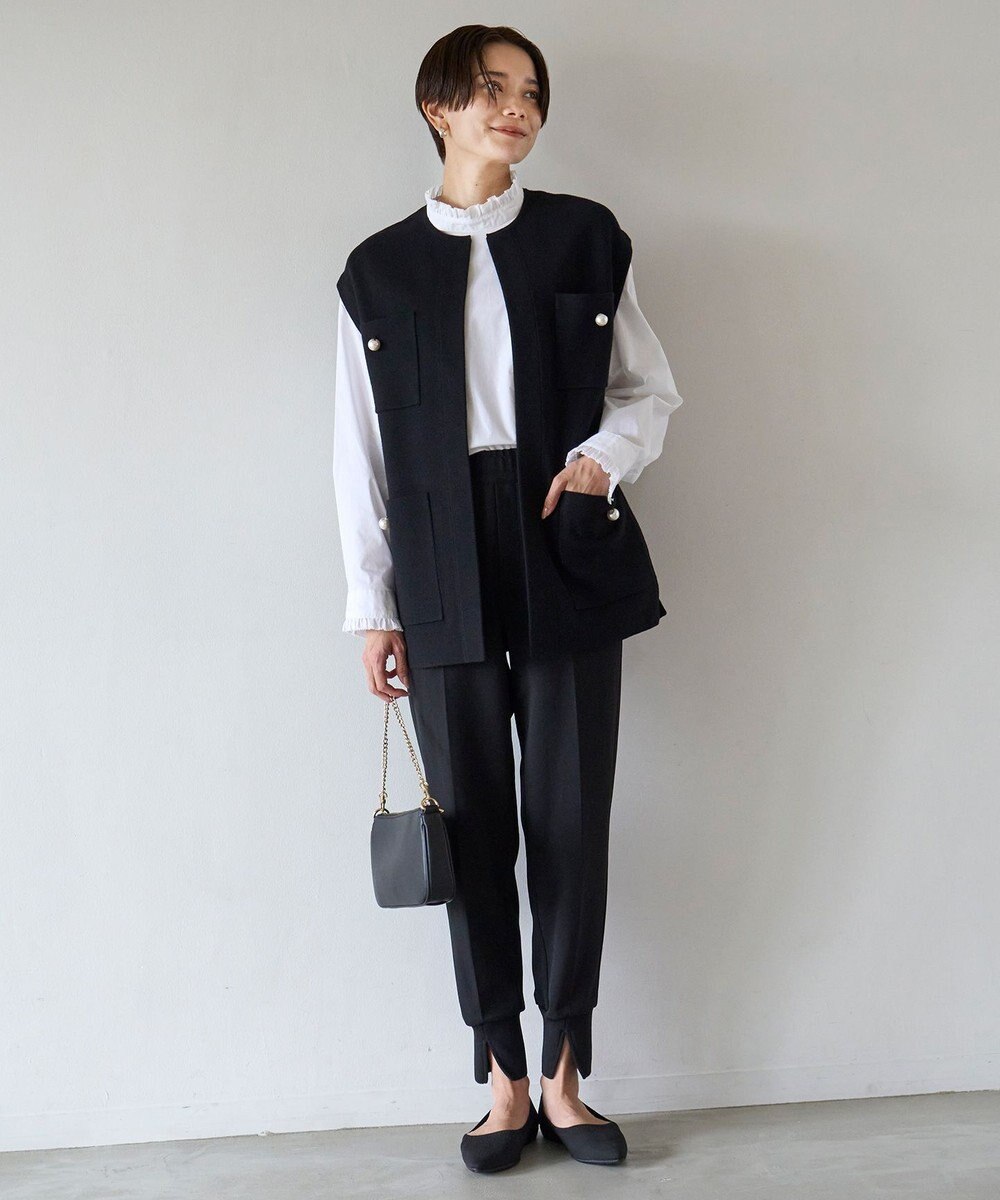 UNFILO 【VERYコラボ】パールボタンニットジレ 