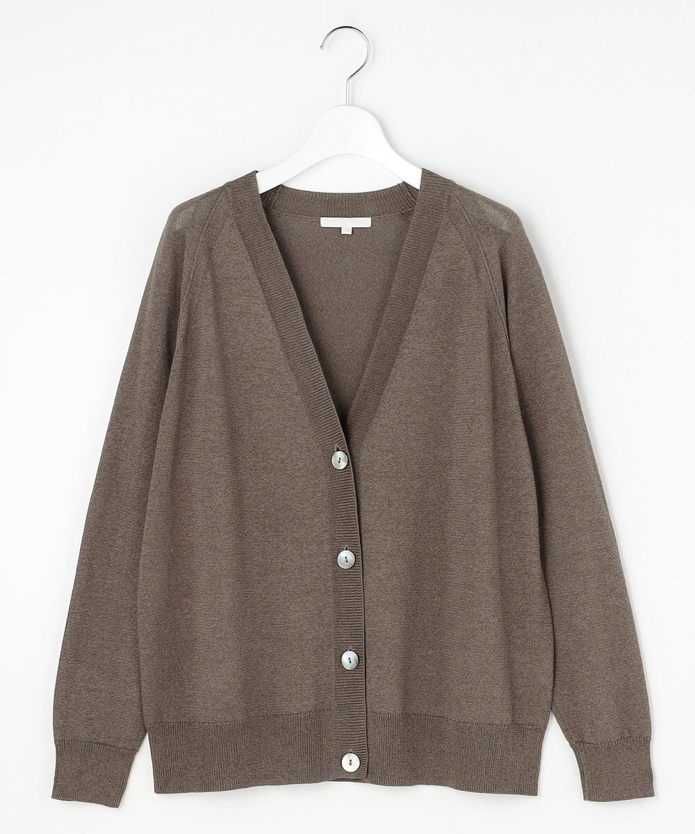 自由区 L ペーパーコットンニット カーディガン 