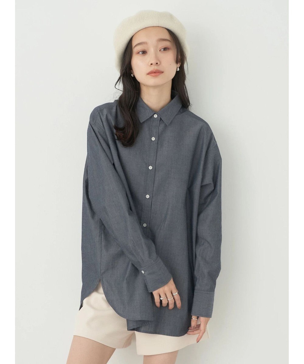 earth music&ecology レギュラーカラーシャツ 