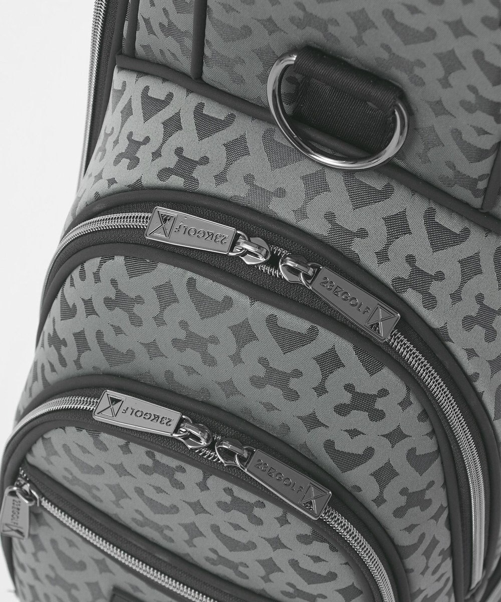 23区GOLF 【UNISEX】モノグラムライトキャディバッグ　ベテランゴルファーにもおすすめなモダンデザイン 