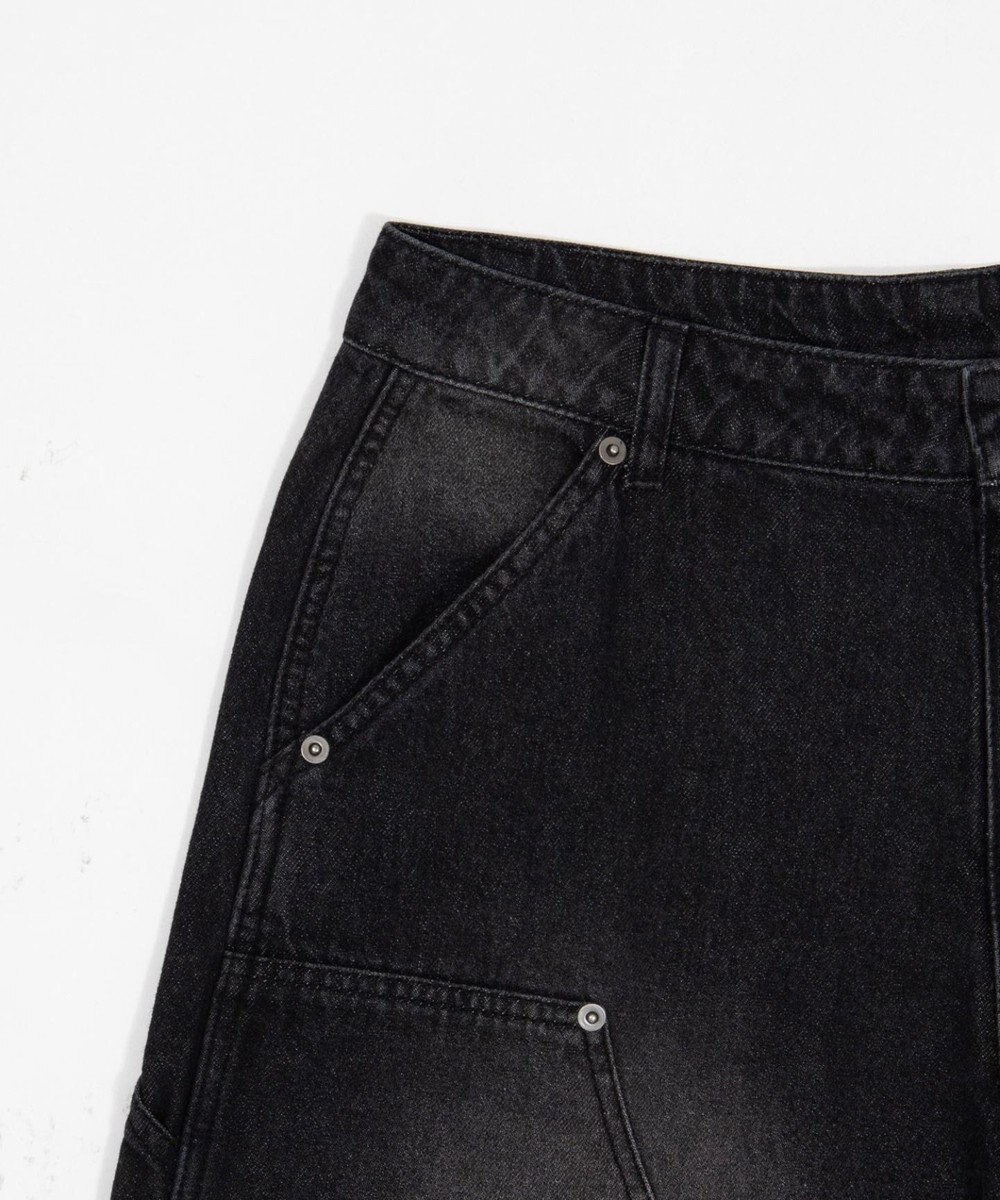 WEGO ワーカーズダブルニーデニムパンツ 