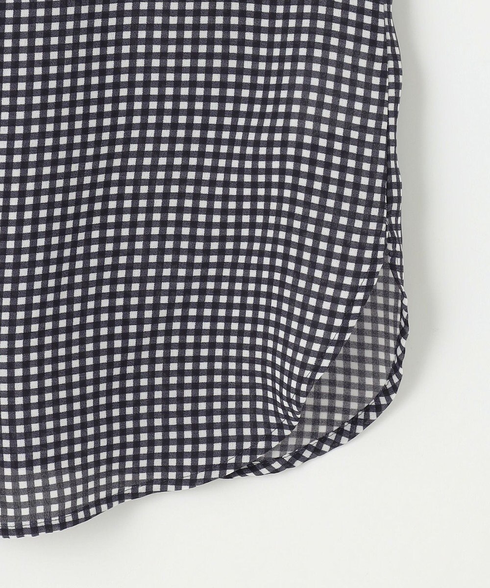 J.PRESS LADIES 【洗える】ギンガムチェック ボウタイ ブラウス 