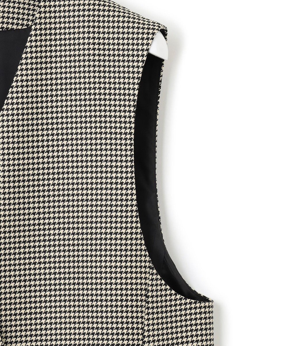 23区 ガンクラブチェック ロング ジレ 