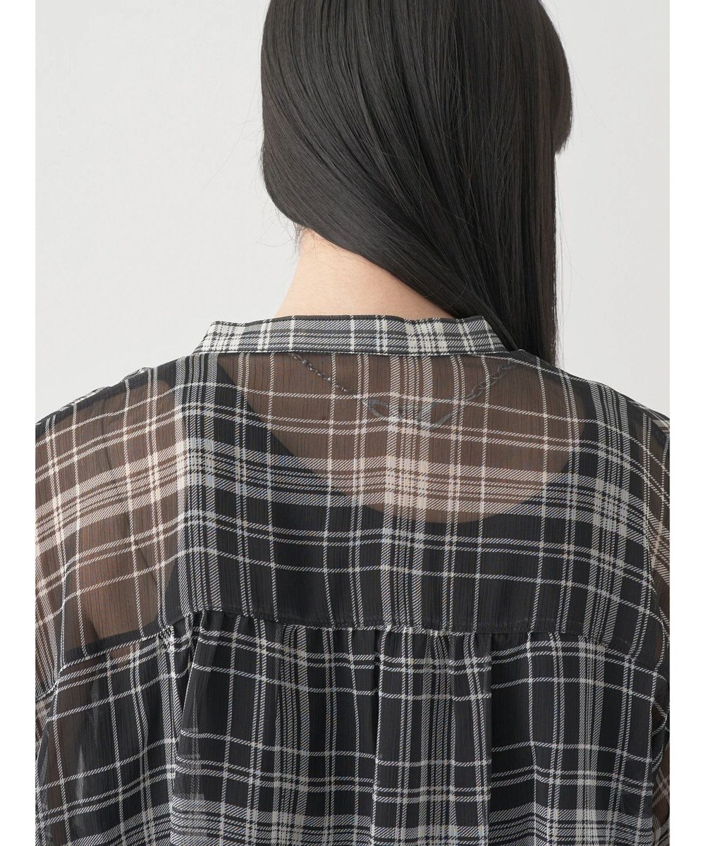 earth music&ecology シアーチェックシャツ 