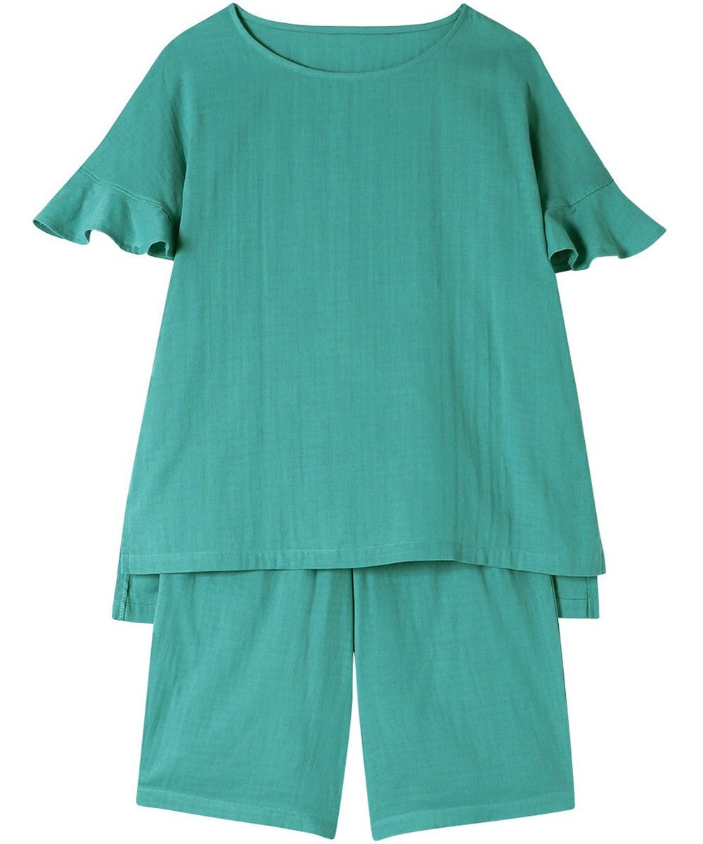 Wing パジャマ 綿100%(本体) 二重ガーゼ 5分袖 半袖 5分丈 レディース EP1002 ウイング／ワコール 