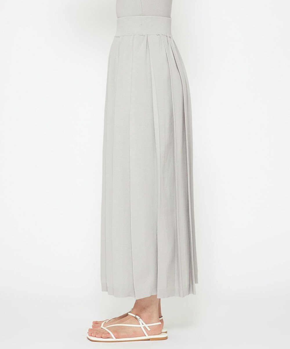 uncrave 【手洗い可】ドライタッチ ニット プリーツ スカート（uncrave WHITE） 