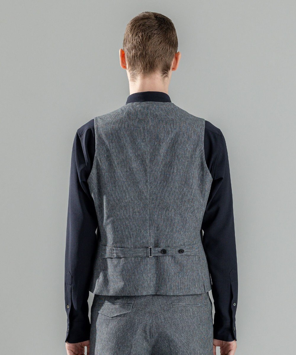 JOSEPH HOMME 新柄【洗える/ストレッチ/シワになりにくい/セットアップ対応可】クールドッツストレッチ ジレ 