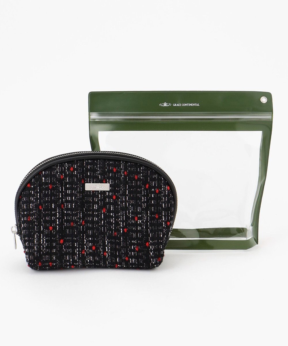 GRACE CONTINENTAL Fabricシェルポーチ-AW 