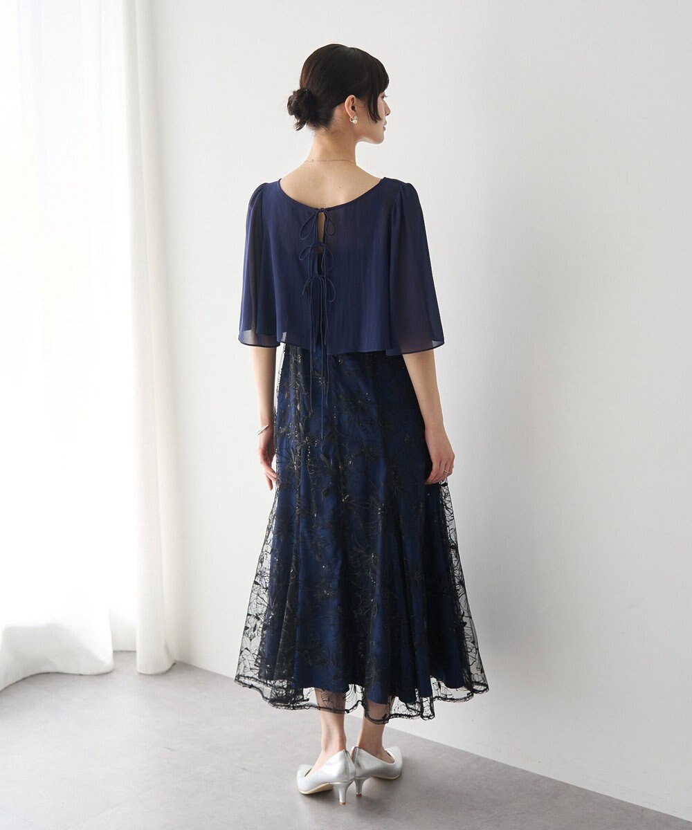 YECCA VECCA 【2点SET】フラワー柄スパンコール刺繍ドレス 