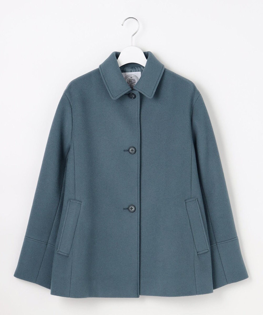 J.PRESS LADIES ショートビーバー ショート丈 ステンカラー コート 