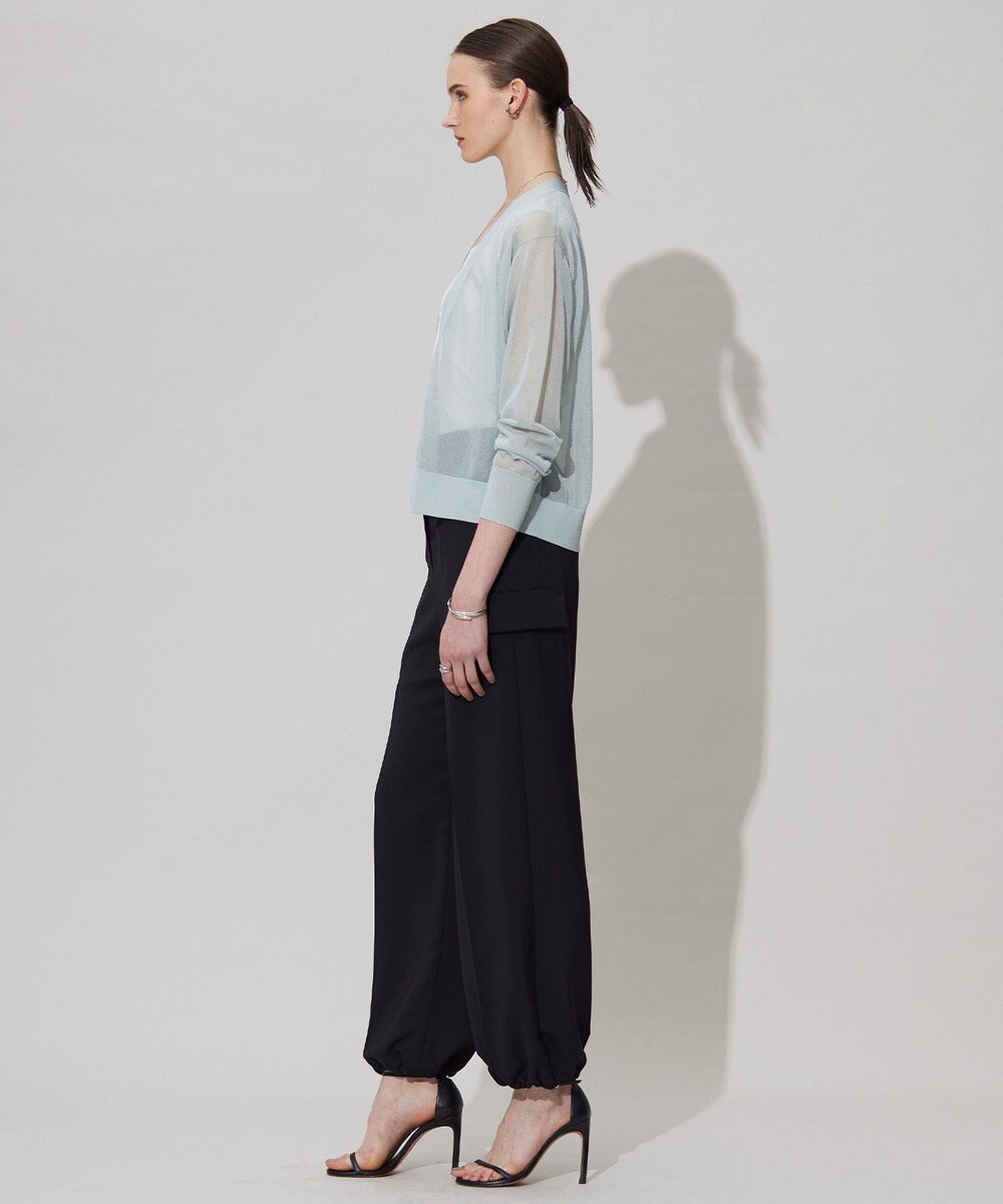 ICB 【接触冷感・UVケア・吸水速乾・防シワ・洗える】 ドレープツイル カーゴパンツ 