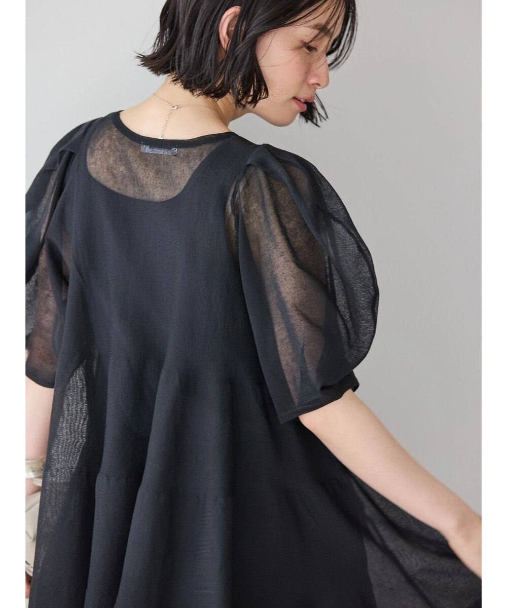 AMERICAN HOLIC ボリュームスリーブティアードニットチュニック 