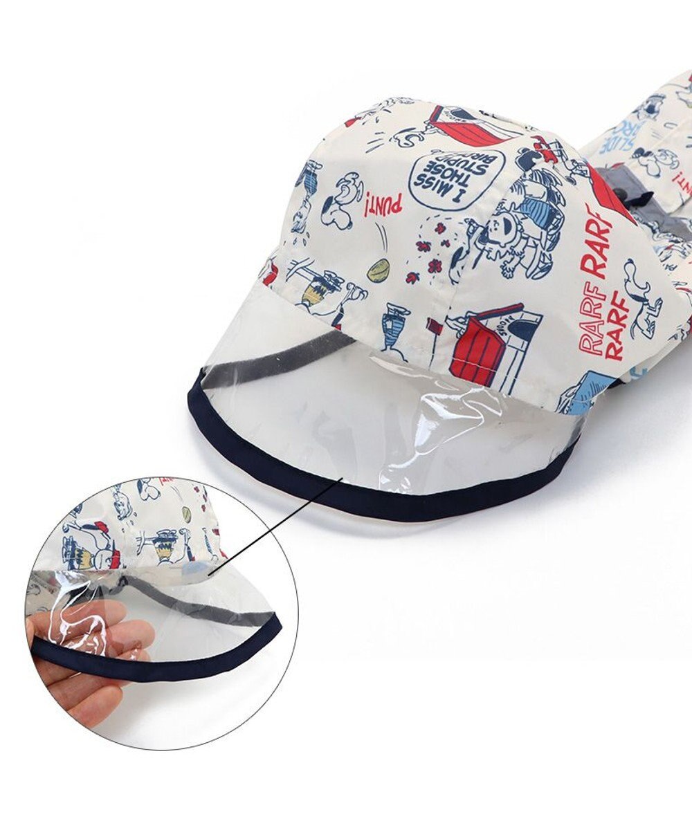 PET PARADISE スヌーピー 簡易レインコート 透明フード付き 《アメリカンビンテージ柄》 中型犬 大型犬 