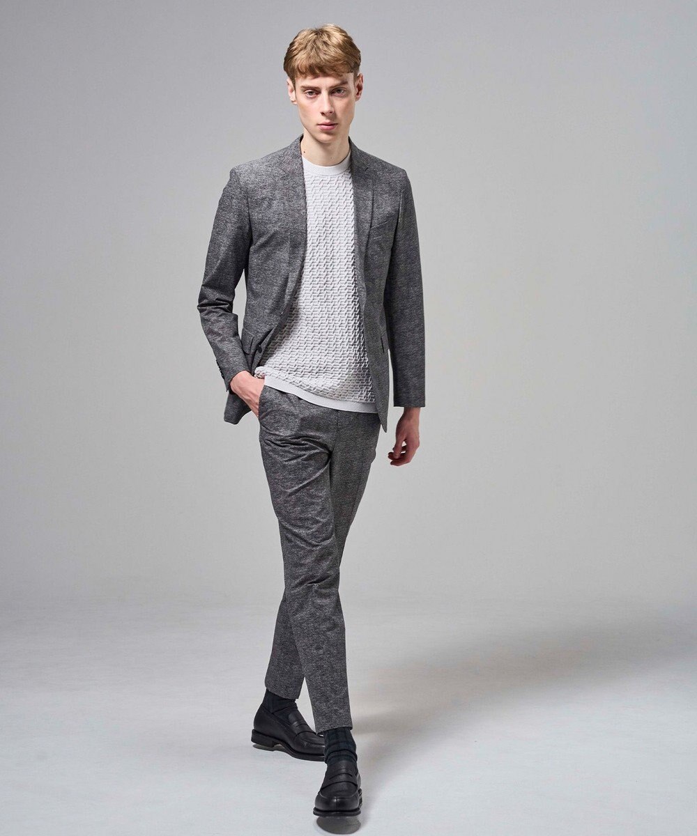 JOSEPH HOMME 新色【セットアップ対応】クールドッツストレッチ　ドロスト付テーパードパンツ / PEGG CONVERTIBLE 