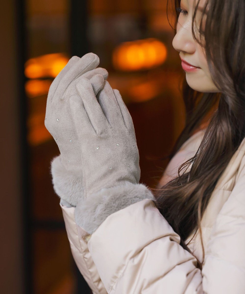 ANY SIS シャインストーン グローブ 