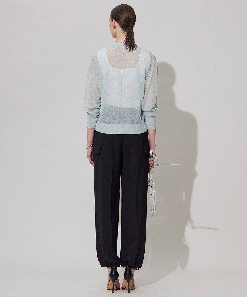 ICB 【接触冷感・UVケア・吸水速乾・防シワ・洗える】 ドレープツイル カーゴパンツ 