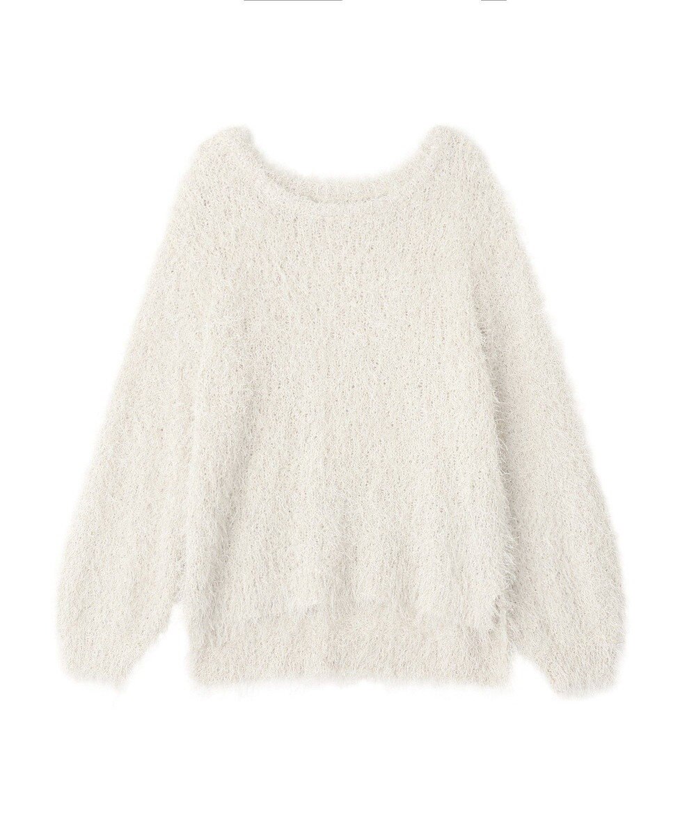 YECCA VECCA ラメ混シャギーニット 