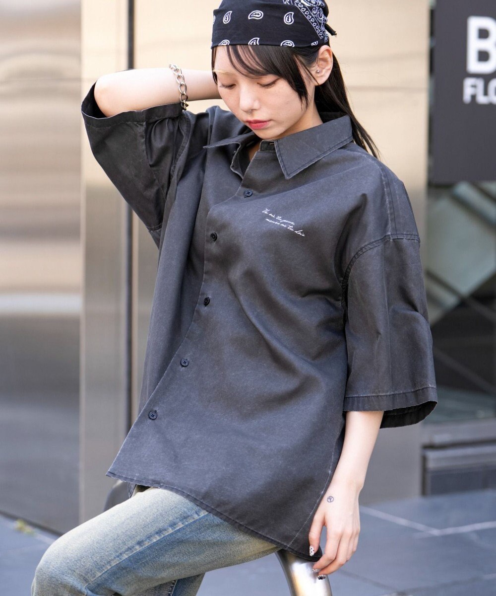 WEGO 【ユニセックス着用ITEM/吸収速乾】ピグメントDRYシャツ 