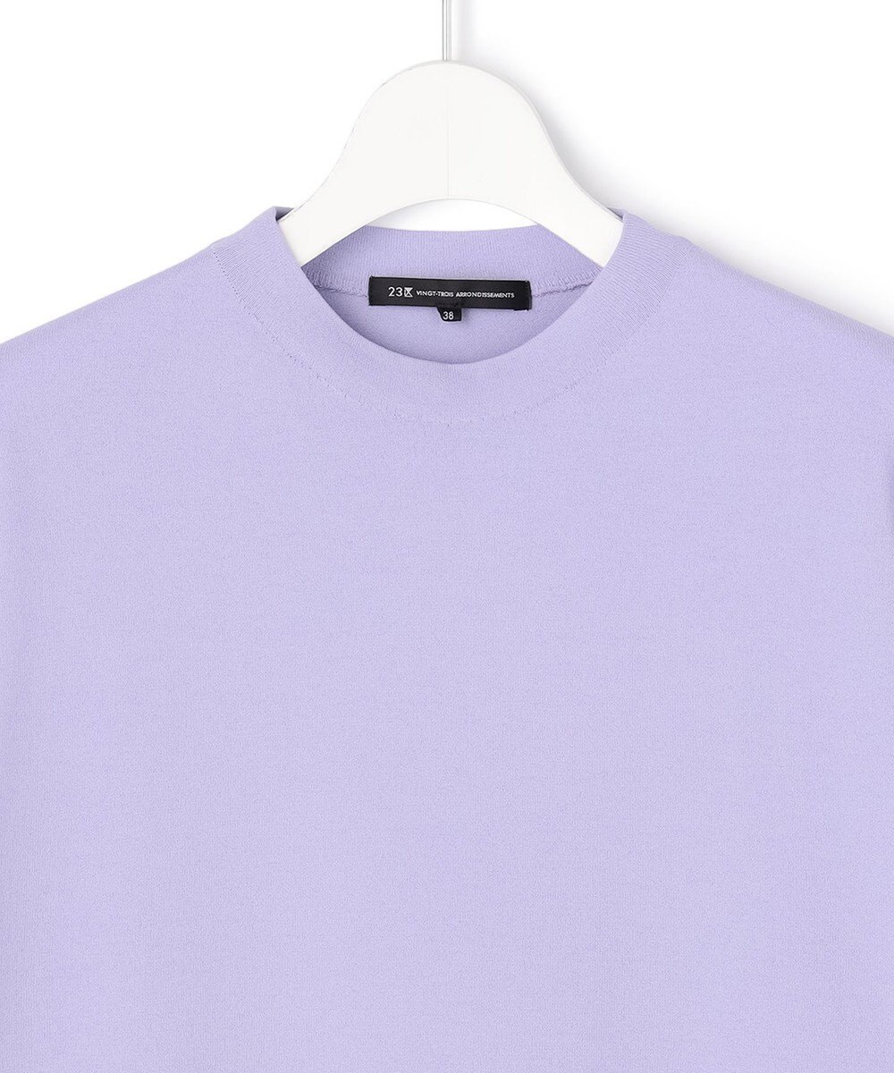 23区 【先行予約】セミマットフリゼ リラクシー ニット Tシャツ 