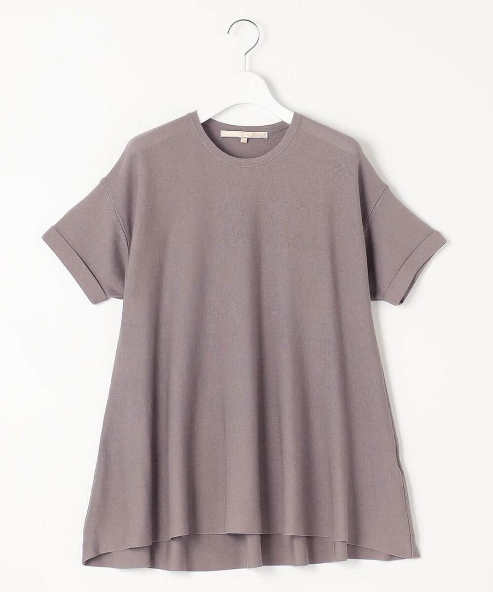 自由区 【WEB限定・洗える・XSサイズあり】ハイツイストコットンアセテートテントライン ニット 