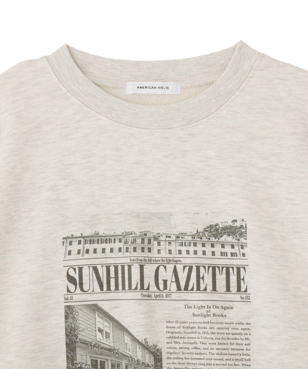 AMERICAN HOLIC News paperスウェット 