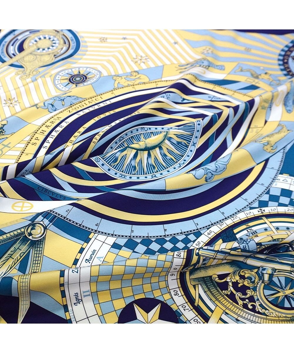 Marca ＜春の新色！＞【Marcaオリジナル】12宮   大判 シルクツイル スカーフ 