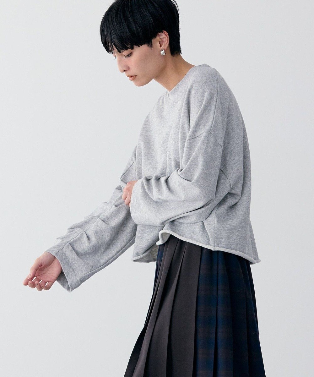 AMERICAN HOLIC ミニ裏毛タックスリーブショートプルオーバー2 