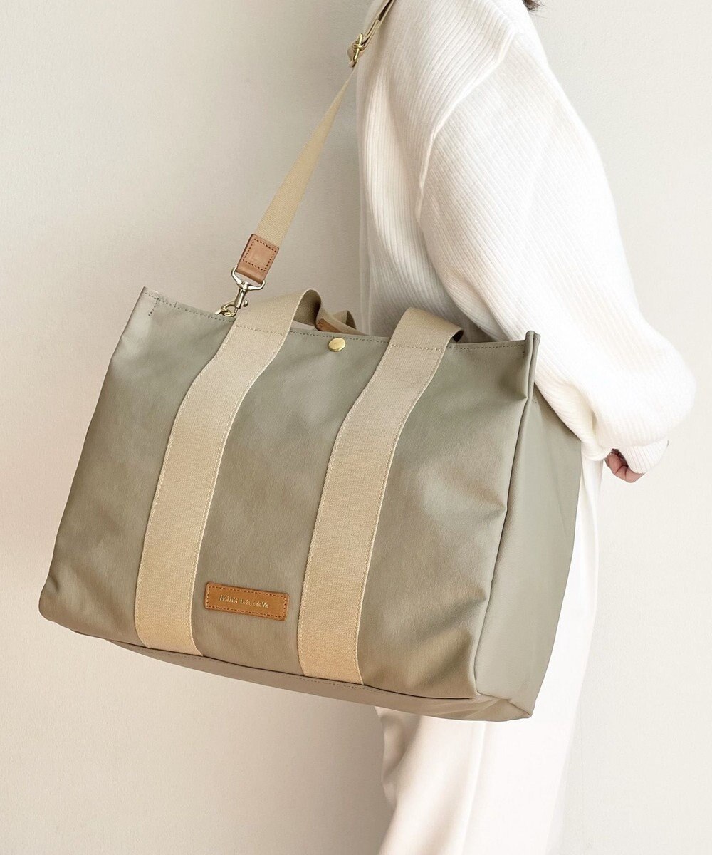 Hekhèr Le Style de Vie 【日本製 / A4サイズ対応 / 2WAY】PUコートコットンキャンバス トートバッグ large 