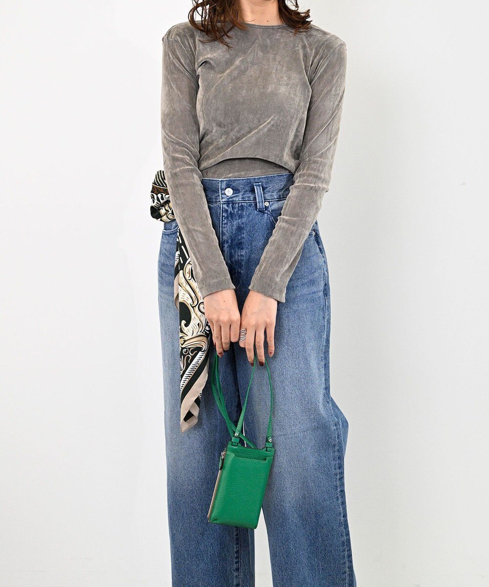 Atelier nuu 本革 スマホショルダー 