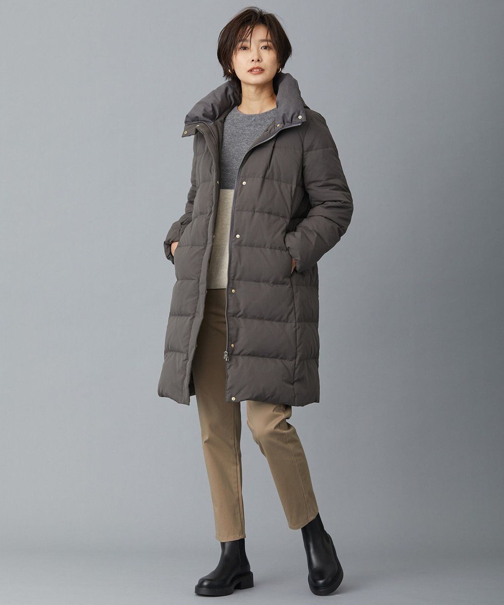 J.PRESS LADIES S ブラッシュドマルチポリ ロング ダウンコート 