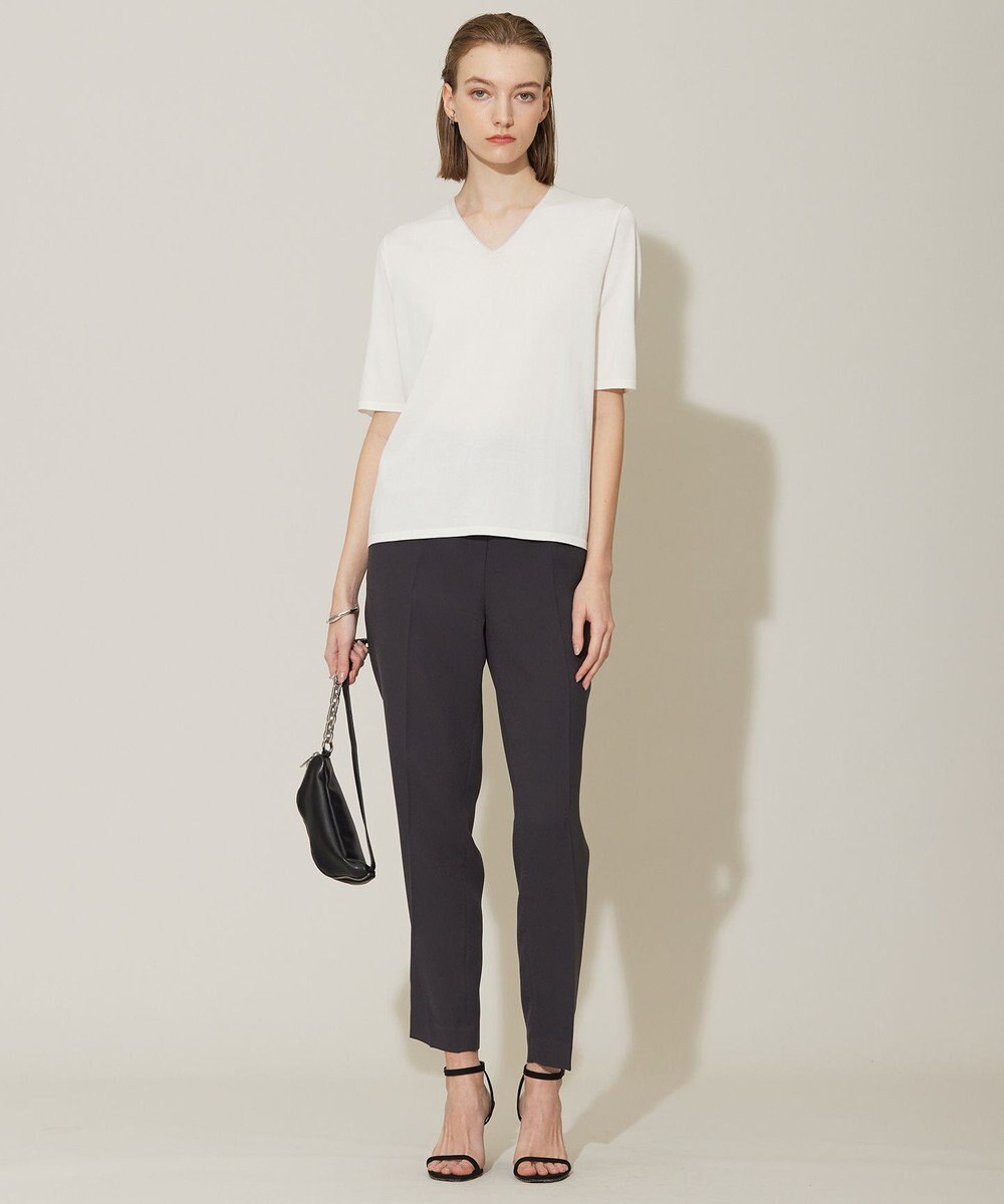 ICB 【WEB限定カラーあり・接触冷感・UVケア・洗える】 シンセティックハイゲージ 半袖ニット 