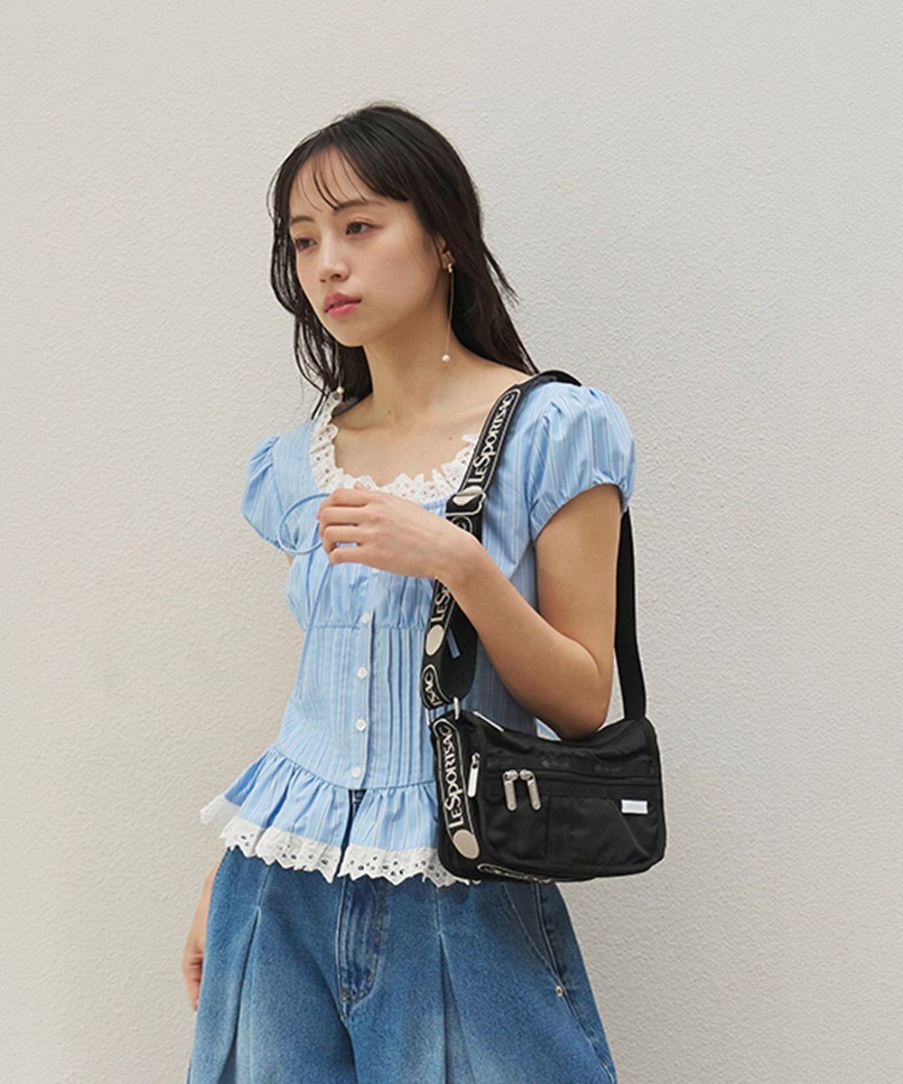 LeSportsac SMALL EVERYDAY BAG MH/ロゴジャガードブラックスナイデル 