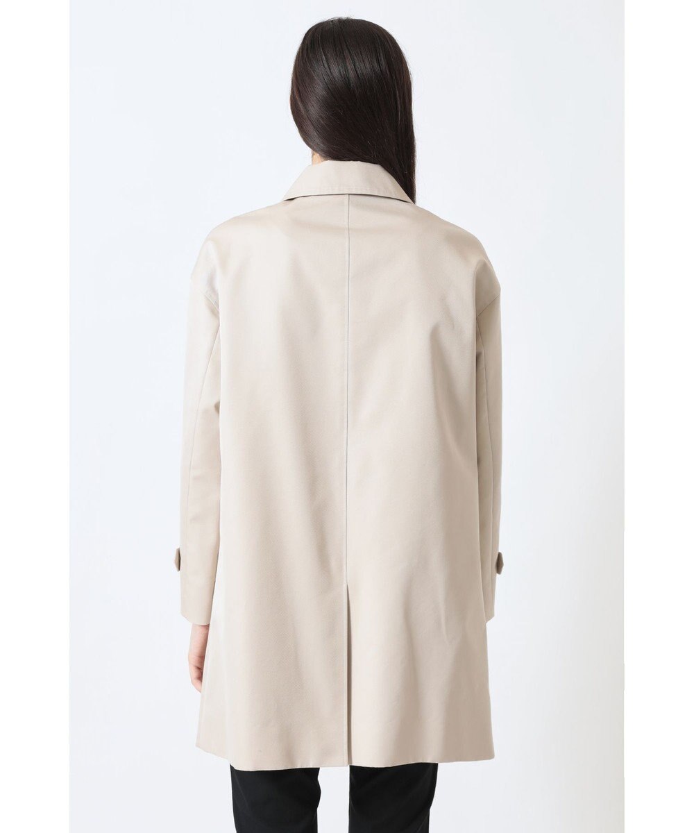 DAKS コットンシャンブレー ギャバジン オフショルダーコート 