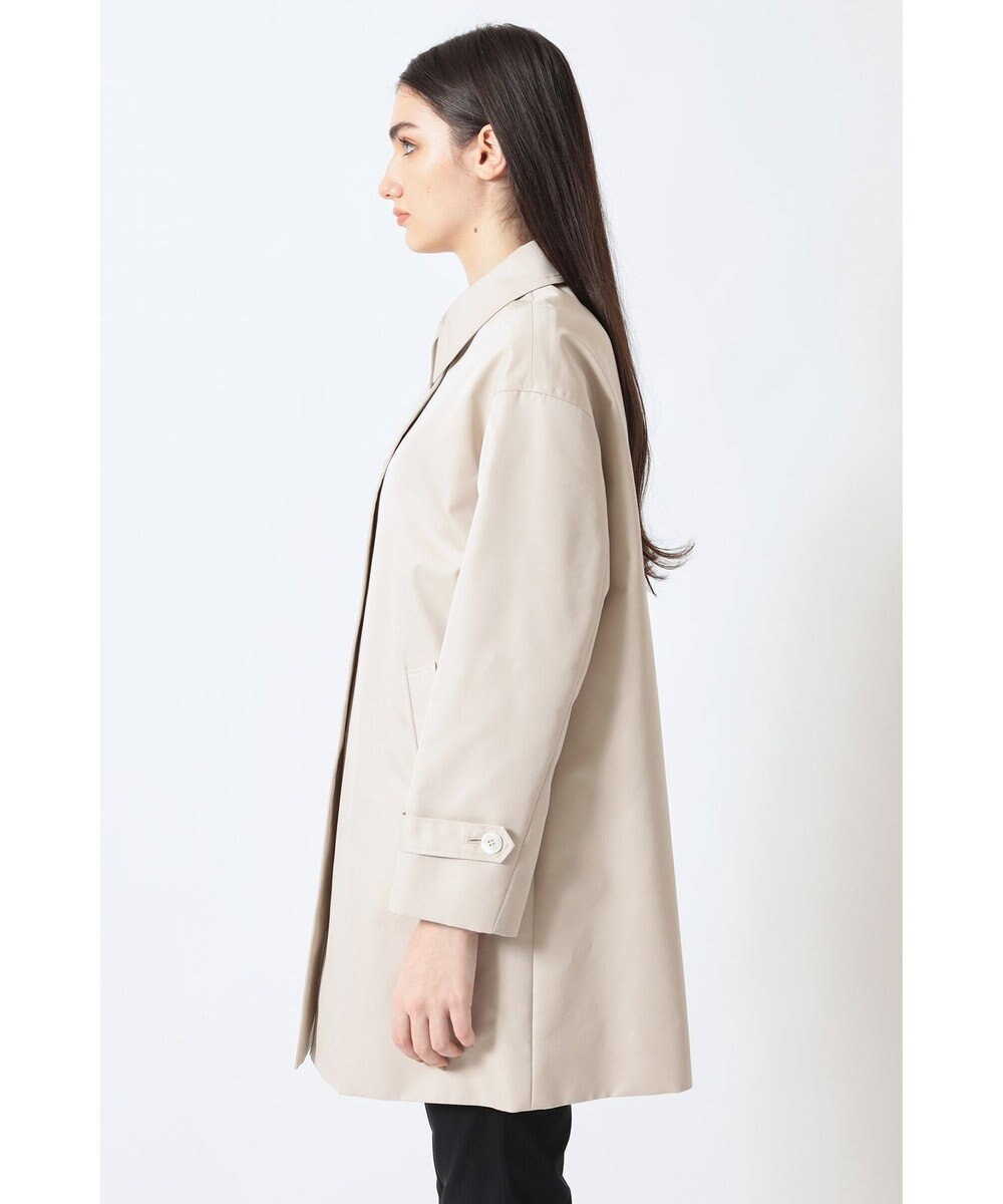 DAKS コットンシャンブレー ギャバジン オフショルダーコート 