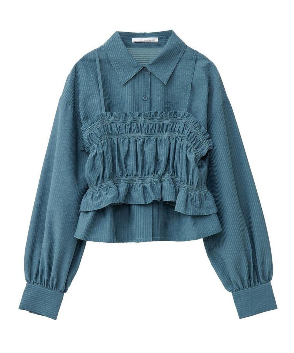 Green Parks ・ＥＬＥＮＣＡＲＥ　ＤＵＥ　ビスチェ付ショートシャツ 