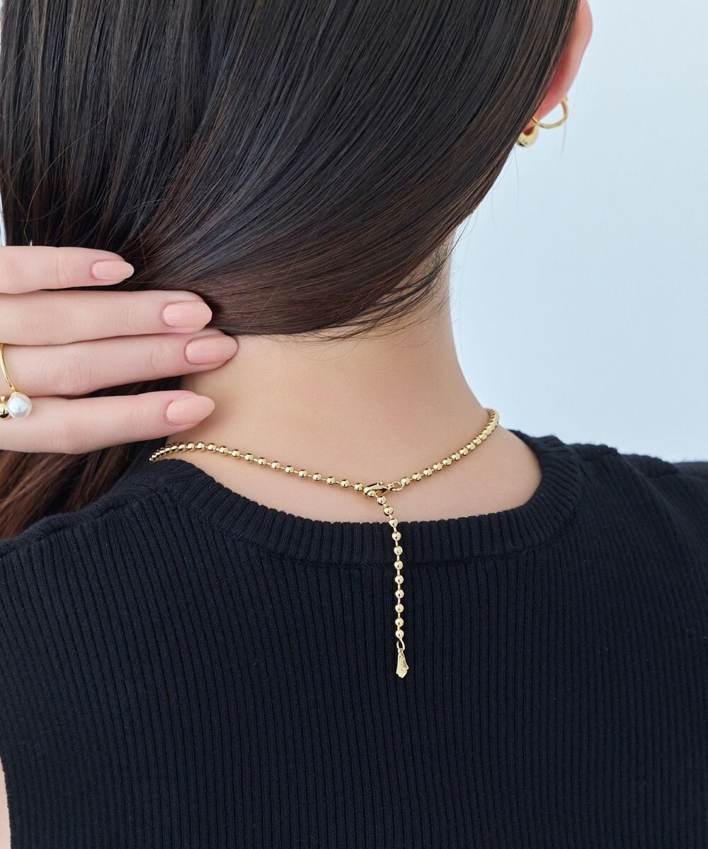 Phoebe 【金属アレルギー対応】ドットラインチョーカー　ゴールド/ニッケルフリー/41.5cm 