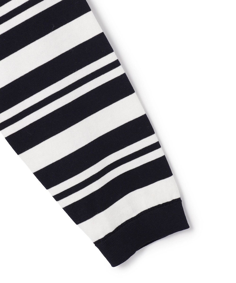 23区 L 【先行予約】プレミアムビオコットン クルーネック ボーダー ニット 