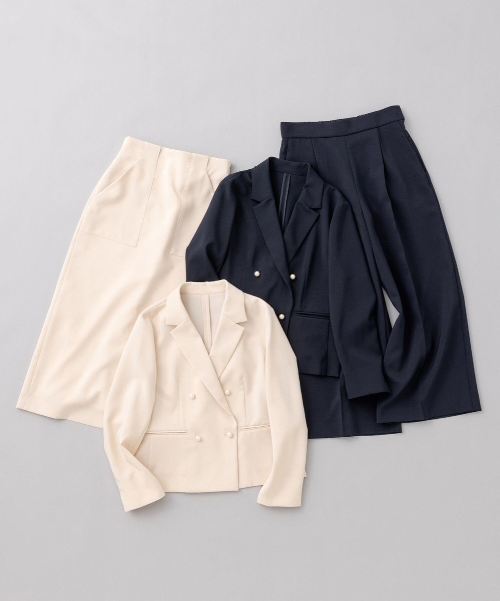 組曲 【WEB限定】オシャクロスタイト スカート 