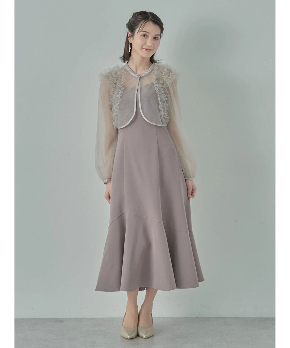 earth music&ecology ＳＥＴ２点チュールブラウス付きキャミワンピース 