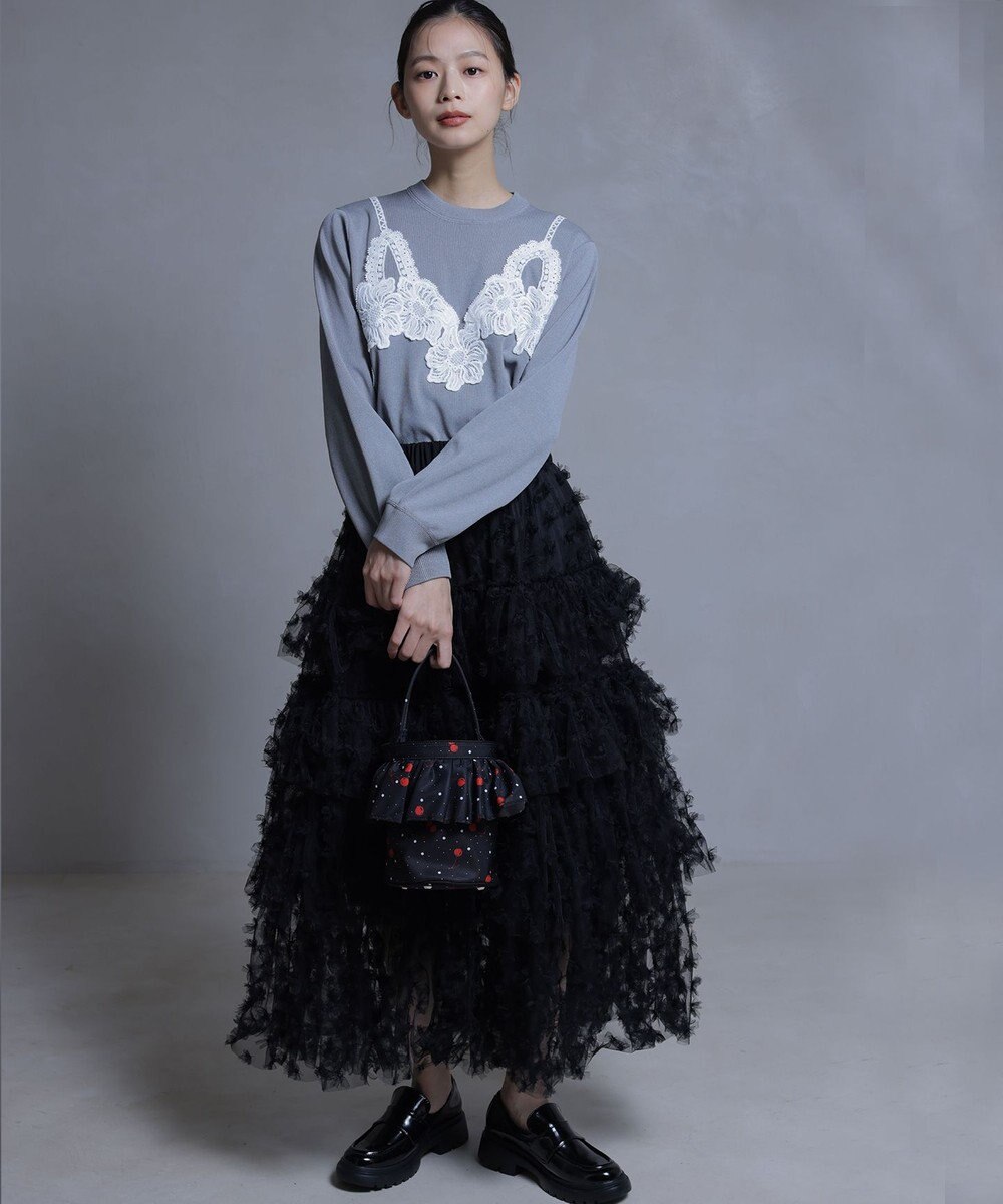 組曲 S 【組曲×setsuko sagittaire】ケーキチュール スカート 