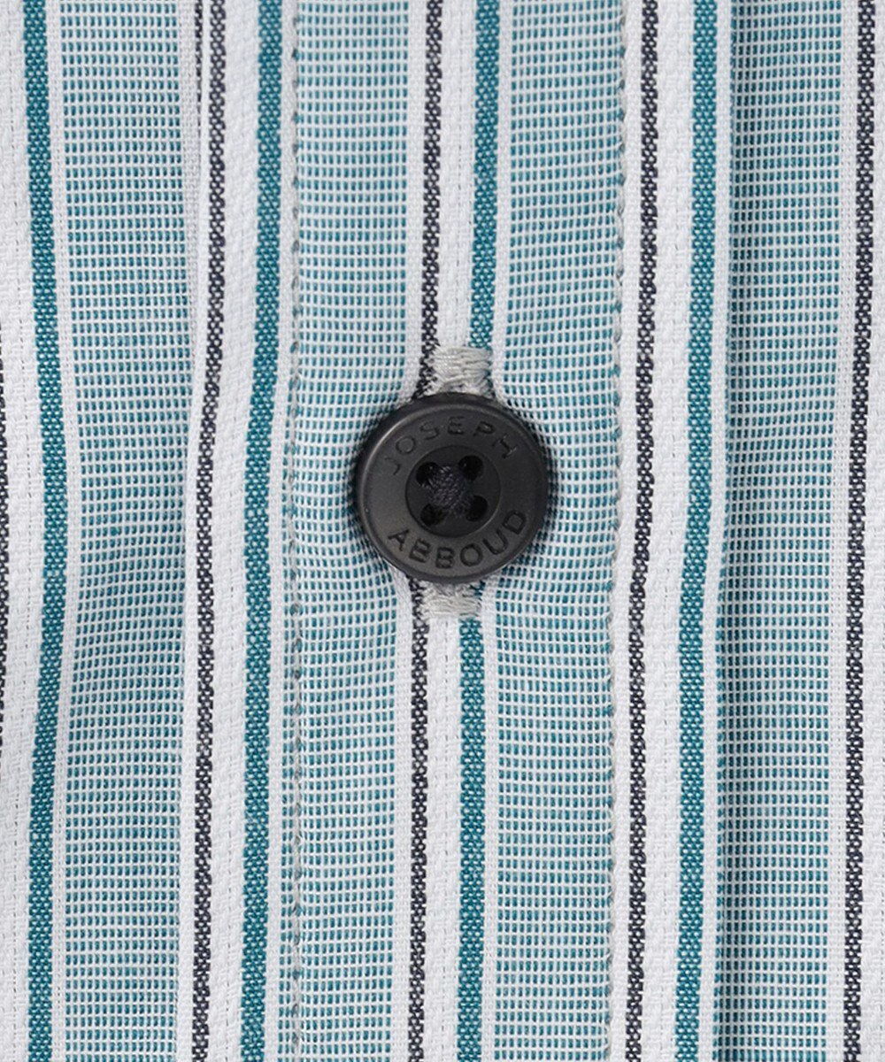 JOSEPH ABBOUD 【オーガニックコットン】JOE COTTON シャンブレーサテンストライプ シャツ 